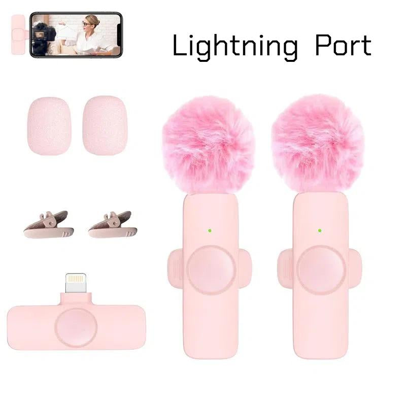 Transform Your Audio Experience with the PUCUN 2 Pcs Wireless Lavalier Microphone - Perfect for iPhone, iPad, and Android Devices!